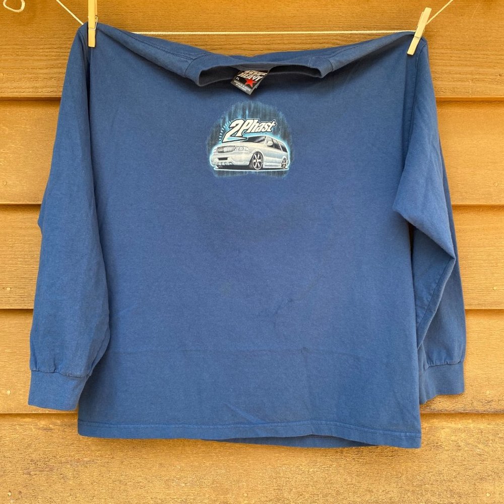 Vintage Y2K 2002 Top Heavy 2 Phast Lincoln Navigator Heavy Duty Long Sleeve T-Sh - Picture 1 of 16